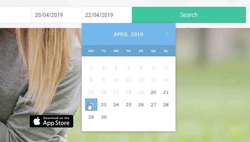 Pawshake date picker