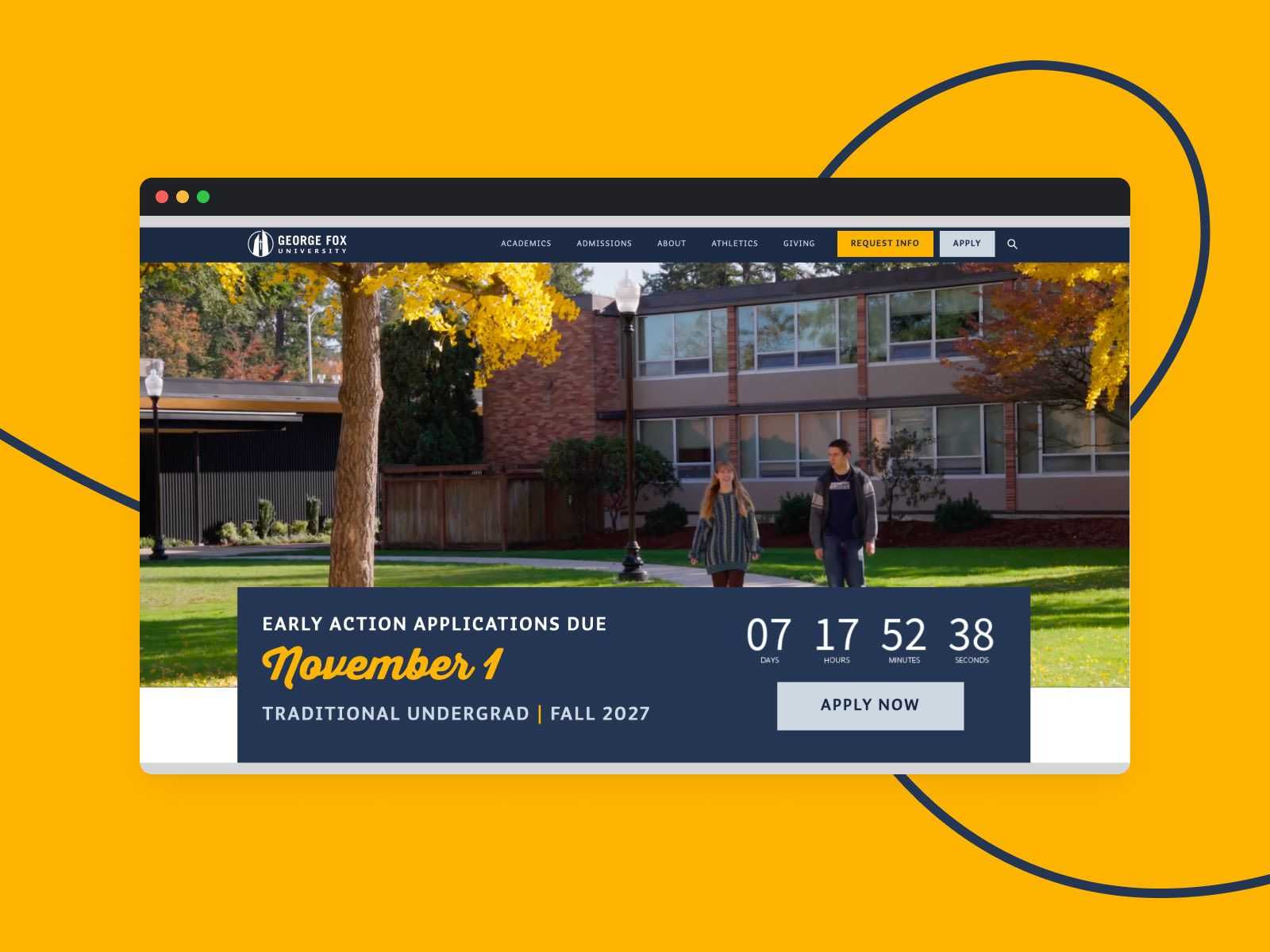George Fox University's product screenshot
