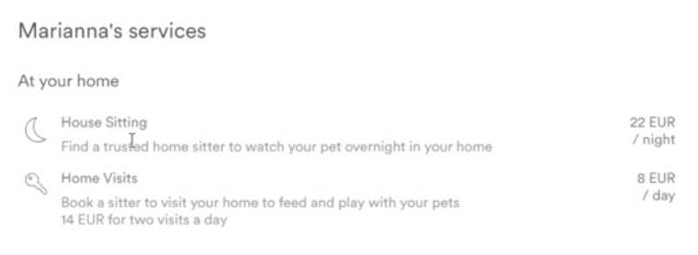 Pawshake services pricing