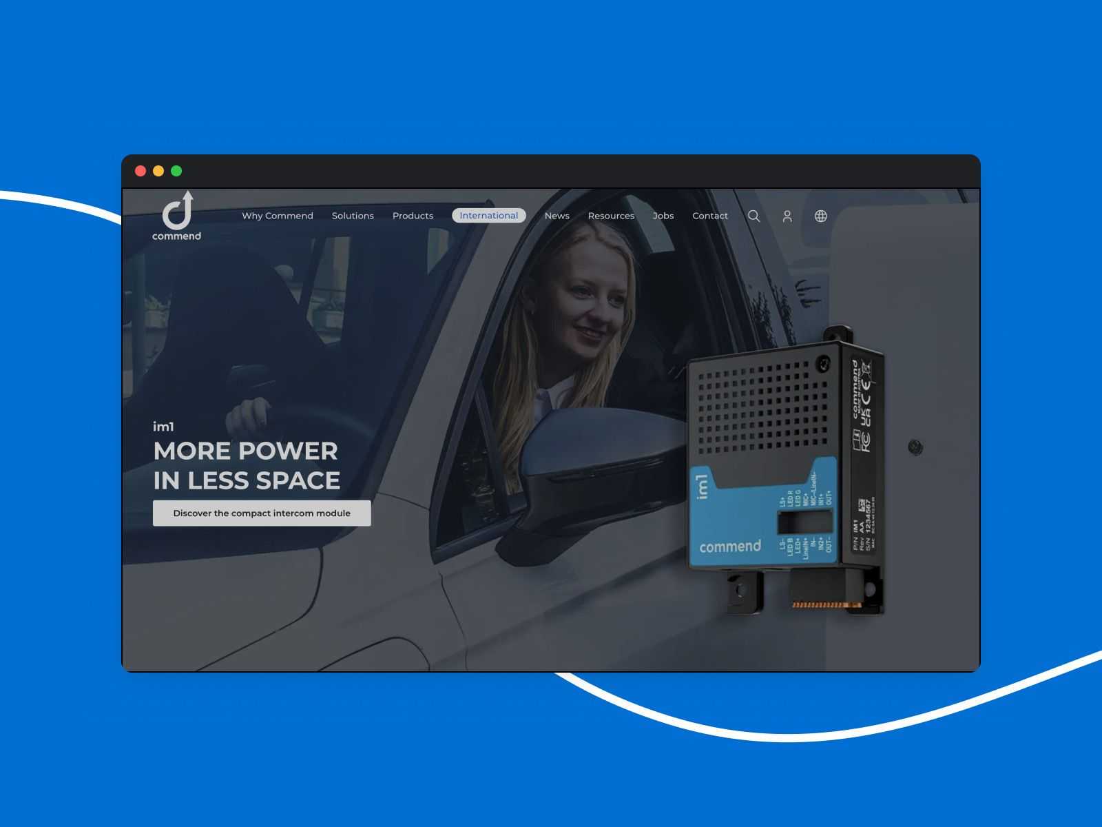 Commend's product screenshot