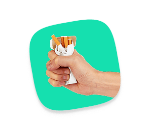 Hand with pack of cigarettes