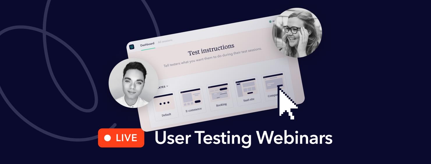 Live User Testing Webinars